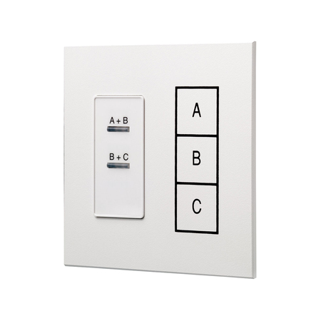 LEVITON LIGHTING CONTROLS DIMEN ROOM STN 3 RMS W 2 MVBL WALL D42CS-2W